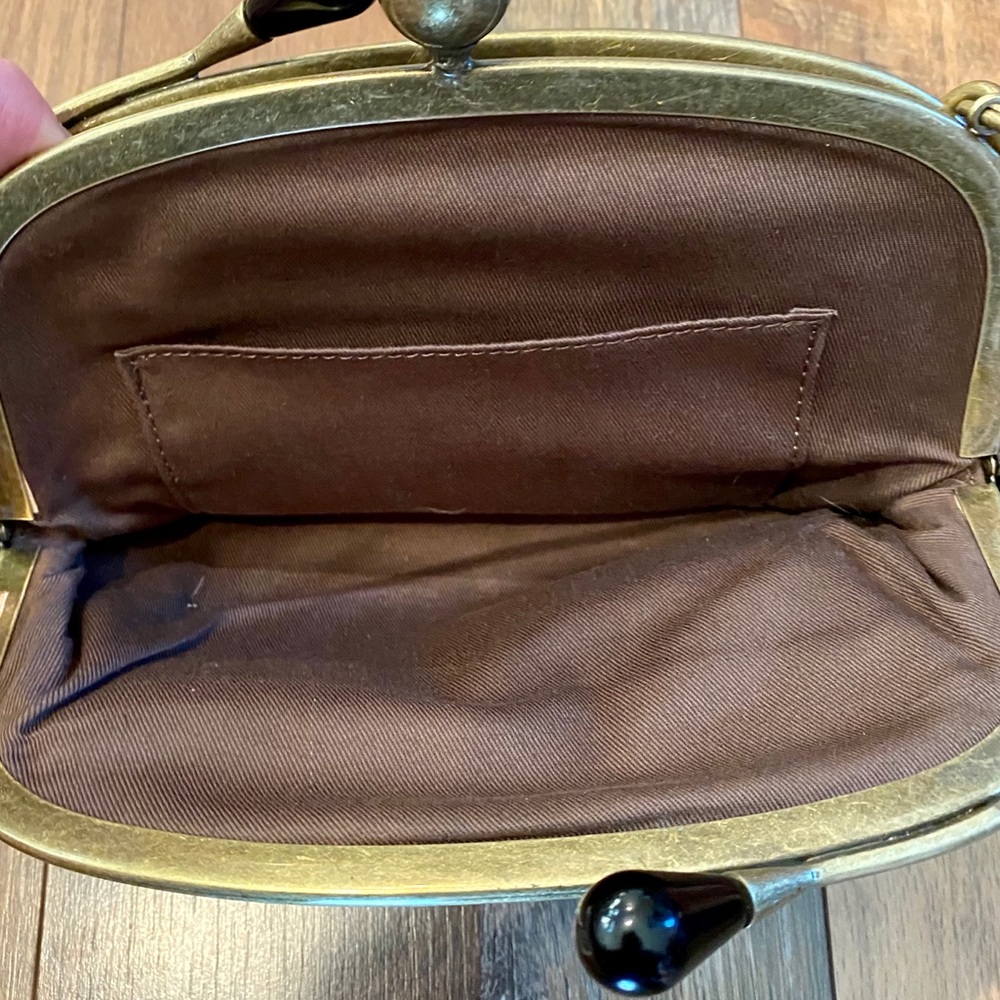 J.CREW Double Clasp 100% Silk Bag - Picture 4 of 8